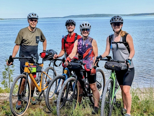 Betsie Valley Trail along Beautiful Crystal Lake